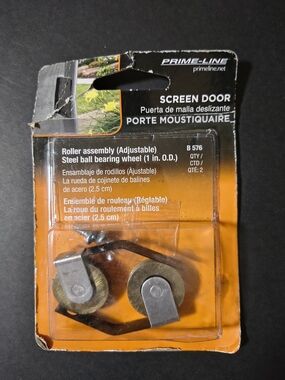 Prime Line B576 Sliding Screen Door Roller Assembly Bearing Wheel 1” OD